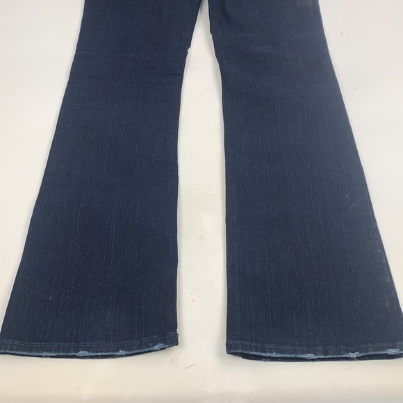 Silver Jeans Suki 17” Straight leg Size 29 Dark wash denim Pocket Bling Stretch - Picture 4 of 16